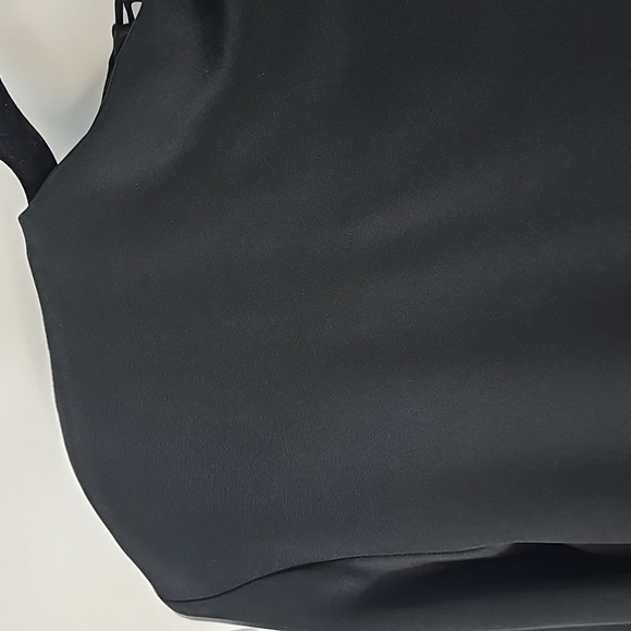 VTG Mark Heister Black Cocktail Dress with Taffeta Bow Hemline - Picture 4 of 12